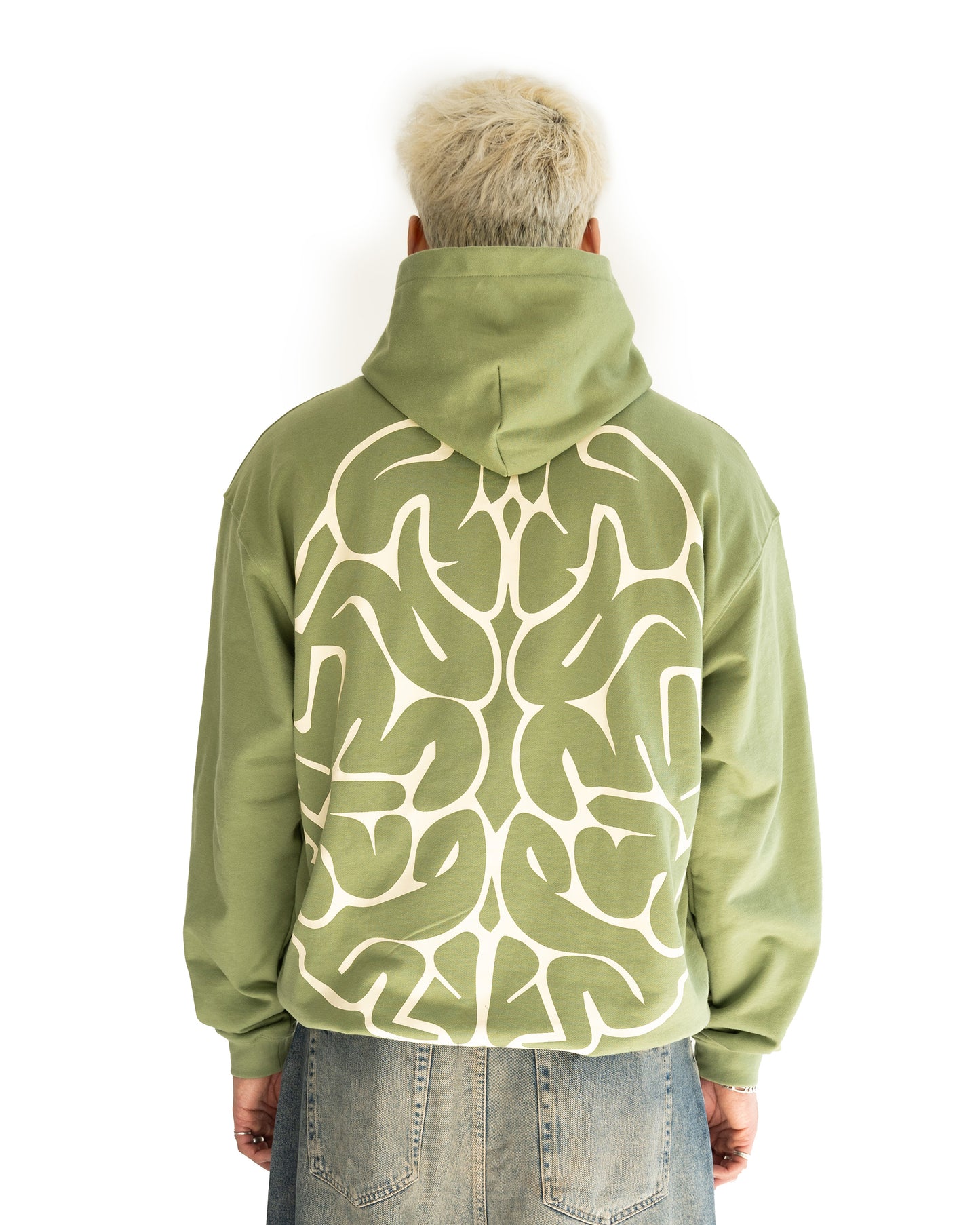 Matcha Green Brain Hoodie