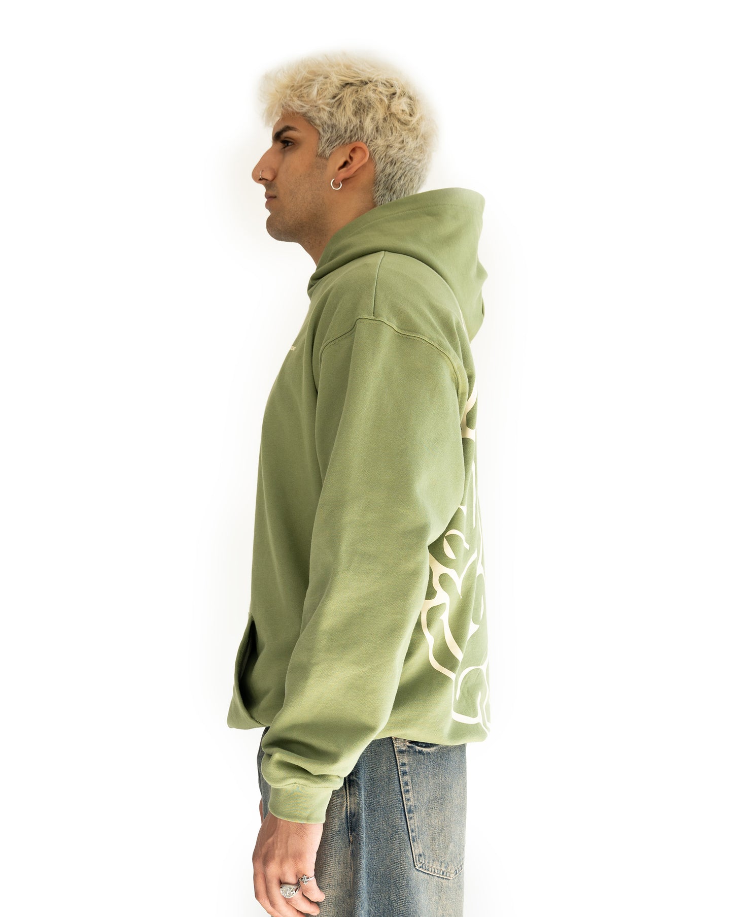 Matcha Green Brain Hoodie