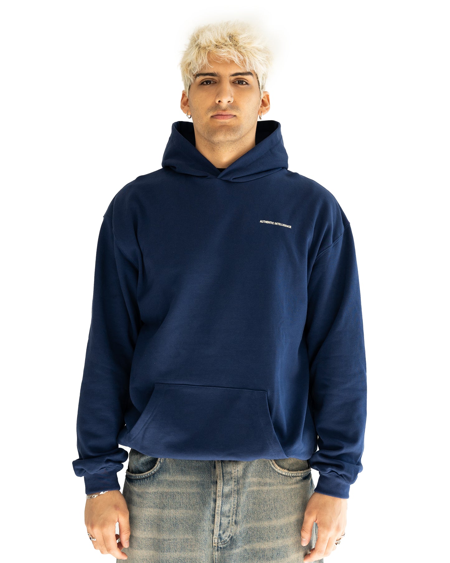 Midnight Navy Brain Hoodie