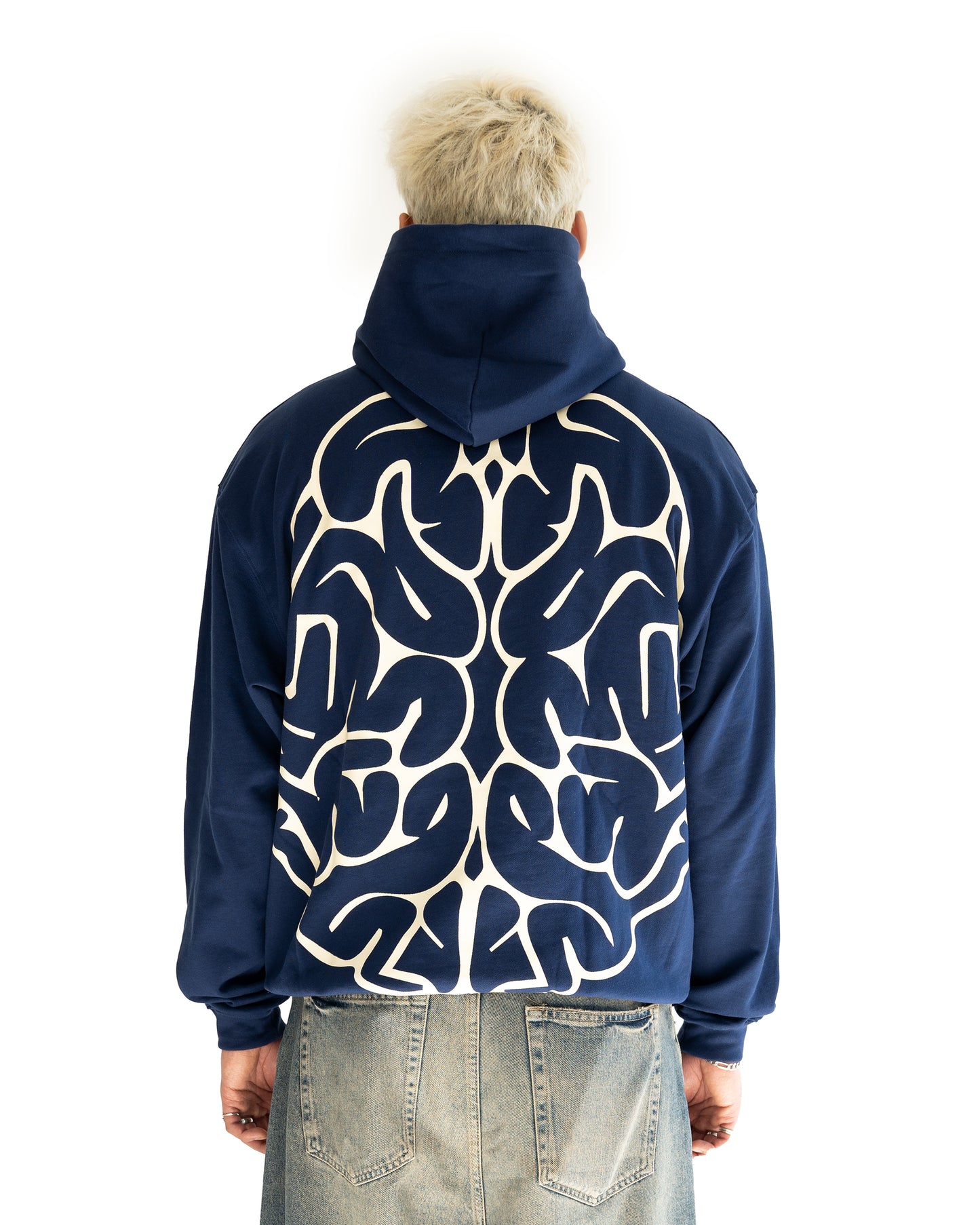 Midnight Navy Brain Hoodie